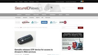 Gemalto releases OTP device for access to Amazon's Web services ...