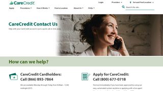 CareCredit Contact Us | CareCredit
