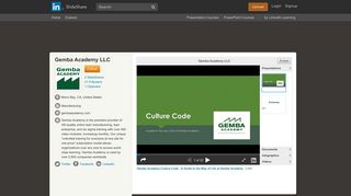 Gemba Academy LLC | SlideShare