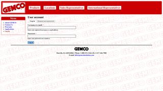 User account - GEMCO - GEMCO - Insulation
