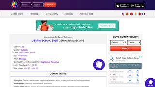 Gemini Horoscope: Gemini Zodiac Sign Dates Compatibility, Traits ...