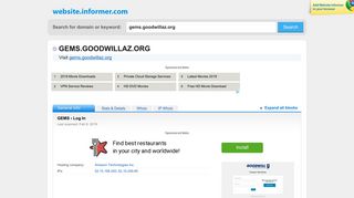 gems.goodwillaz.org at WI. GEMS ‹ Log In - Website Informer