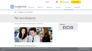 Re-enrolments - GEMS FirstPoint School