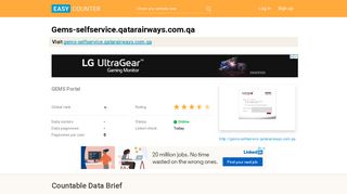 Gems-selfservice.qatarairways.com.qa: GEMS Portal - Easy Counter