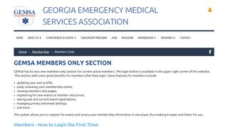 Georgia EMS Association - Members Only