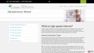 High Speed internet - Montreal - Gemstelecom