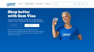 Gem Visa Credit Card - Credit Cards NZ | Gem Finance