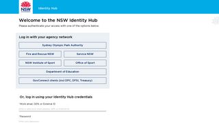 Identity Hub Log In