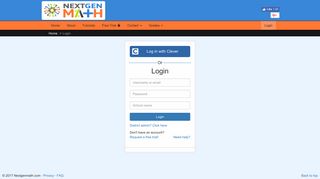 Next Gen Math | Login