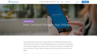 New: Manager App Settings - Genbook | Online scheduling made easy