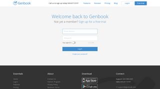 Genbook - Log In