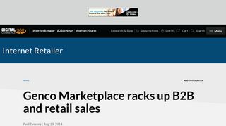 Genco Marketplace racks up B2B and retail sales