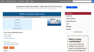 GENCO Federal Credit Union - Credit Unions Online