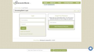 GenealogyBank Login - GenealogyBank