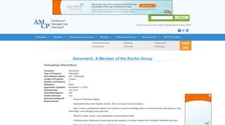 Genentech, A Member of the Roche Group : Academy of Managed ...