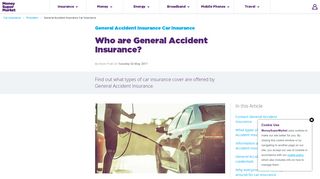 General Accident Car Insurance & Contact Details | MoneySuperMarket