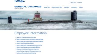 General Dynamics Electric Boat - Employee Information