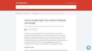 How to enable login from twitter, facebook and google | Bang The ...