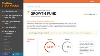 GENERATE KIWISAVER SCHEME - GROWTH FUND | Fund finder ...