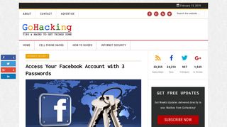 Access Your Facebook Account with 3 Passwords | GoHacking
