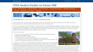 Welcome | DNA Analysis Facility on Science Hill