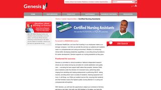 Genesis HealthCare > Career Opportunities > Certified Nursing ...