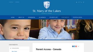Parent Access - Genesis - Saint Mary of the Lakes School - Medford, NJ