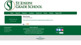 Announcements Parent Access - St. Joseph Grade School
