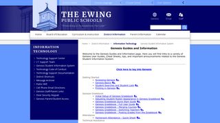 Genesis Student Information System - The Ewing Public Schools