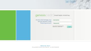 Genesis Credit - Partner Portal | Log On