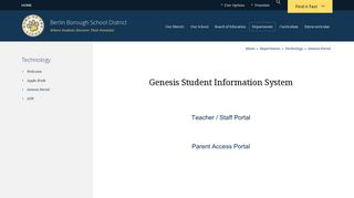 Technology / Genesis Portal - Berlin Community School