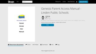 Genesis Parent Access Manual - Linden Public Schools - Yumpu