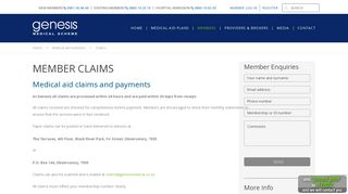 Medical Aid Claims & Payments - Genesis Medical