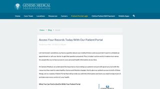 Patient Portal - Genesis Medical Associates, Inc.