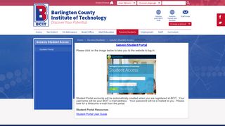 Genesis Student Access / Student Portal - BCIT