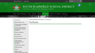 For Parents - South Plainfield School District
