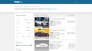 Used Hyundai Genesis for Sale in Willingboro, NJ | 91 Used Genesis ...