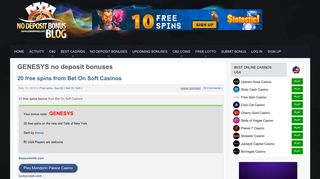 GENESYS no deposit bonus codes - Casino Bonus