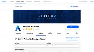 Working at Geneva Worldwide: Employee Reviews | Indeed.com