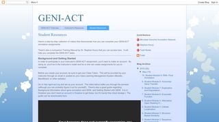 GENI-ACT: Student Resources