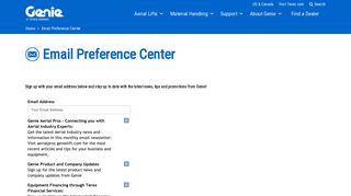 Preference Center | Genie