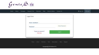 Genie S-TV - login