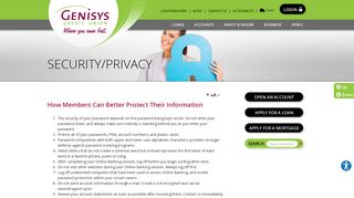 Account & Online Banking Security Tips - Genisys® Credit Union