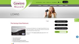 VISA Platinum Card - Genisys® Credit Union