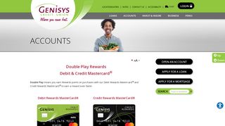 Double Play Rewards Debit _ Credit - Genisys® Credit Union