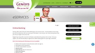 Online Banking & Checking Services - Genisys® Credit Union