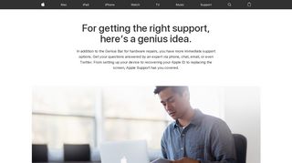 Genius Bar Reservation and Apple Support Options - Apple