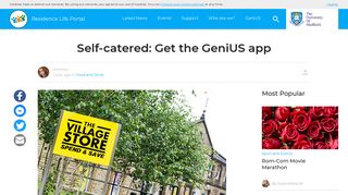 Self-catered: Get the GeniUS app - Browzer :: University of Sheffield