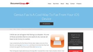 Genius Fax Is A Cool Way To Fax From Your iOS Device