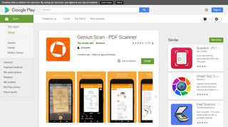 Genius Scan - PDF Scanner – Apps on Google Play